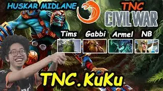 TNC KuKu - [Huskar] MIDLANE  #TNC FULL BAND CIVIL WAR !! | Dota2 7.20 Rank