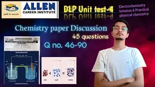 Allen DLP Unit test-4||Chemistry complete ✅solution||#allen#neet2026#neetaspirents#chemistry#pw 