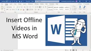 How to Insert Offline Video In MS Word || 2022 Method || MP4, 3GP, WMV ,AVI, FLV videos in MS word