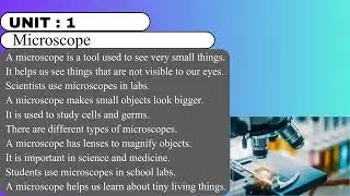 Microscope science Presentation in english