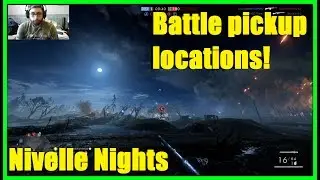 Battlefield 1 - New Map Nivelle Nights! 50+ KILLS! | Battle pickups spawn locations!