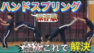【保存版】立てる！できる！ハンドスプリングやり方　＃オンライン授業　＃オンライン体育　＃たっくん