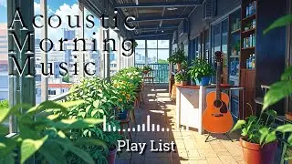 【Lyric Music】50mins of Acoustic Morning Caf&eacute;｜勉強・集中・リラックスに効くアコースティックな朝時間
