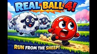Running From Sheep in Real Ball 4! 🐑😆