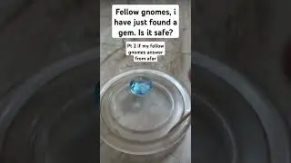 dear, fellow gnomes. is this mighty gem safe for me to bring back to our land? #gnomes #ieatchildren