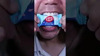 ASMR | KitKat Blueberry Cheesecake 🍫 Unique Japan Flavor & Satisfying Crunch #DoctorTristanPeh #ASM