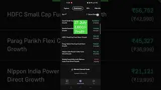 Live mutual fund portfolio | 27 July update | best mutual fund for 2024 | #shorts #mutualfund #sip