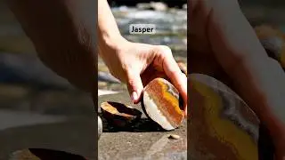 🔨💎 Splitting a Jasper | Earth-Toned Crystal ASMR ✨ #shorts