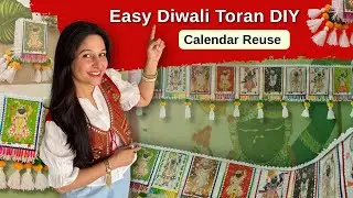Unique DIY Toran/Bandhanwar from Old Calendar | Easy & Beautiful Diwali Decor Idea 
