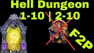Castle Clash |Hell Dungeon 1-10| 2-10 |3 Flames F2P Setup