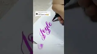 Joylean - #CalligraphyName 😊 #CalligraphyTutorial #NameWriting #Name #Cursive #CalligraphyWorkbook