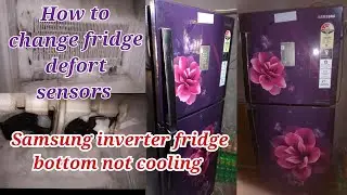 samsung inverter double door fridge cooling problem/ how to change fridge sensor/#samsung