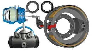 Pakistani truck mechanic repairing brake transmission || brake washer leaking of heavy truck