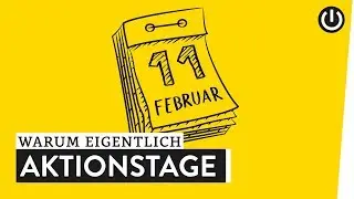 Warum gibt es so viele Aktionstage? | WARUM EIGENTLICH?