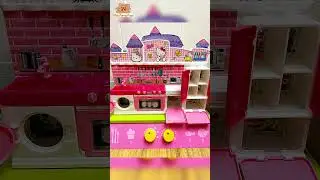 ASMR Hello Kitty Kitchen play set mini oven dimsum #asmrroleplay #asmrsounds