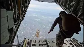 U.S. Marines Execute a Parachute Operation with Japan Ground Self-Defense Force