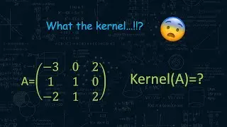 Kernel of a matrix - Part 2 | How to determine it! | Linear Algebra | Math2Go
