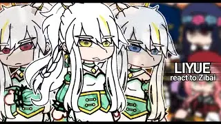 | Liyue react to Zibai | white horse | genshin impact | 2X | 🇷🇺/🇬🇧 |