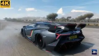 Twin Turbo 1406hp Lamborgini Veneno | FH5 (Steering Wheel + Shifter) Gameplay 4k