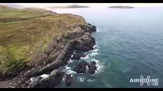 Airborne Lens - Reiff Cliffs Scottish Highlands 4K