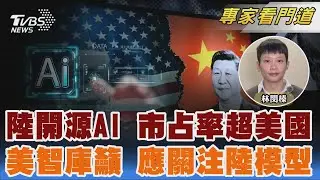 麻省理工研究 陸開源AI市占率超美國 ｜林閔榛:｜FOCUS全球新聞 20251201 @TVBSNEWS02
