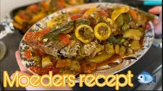 Roodbaars Vis op de Marokkaanse manier | vis uit de oven| marmita | wasafat | recepten oumy #88