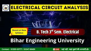 Electrical Circuit Analysis (Syllabus Introduction)  || 3rd Sem Electrical  || BEU Patna