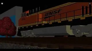 BNSF 6500 leads a huge mixed freight train with old CSX equipment trailing!
