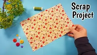 Take a look at the unique idea to use up scrap fabric