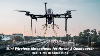Hover 3 Drone & Mini Megaphone: The Ultimate Multi-Mission Solution for Communication & Operations!