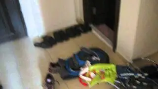 Andrew has his mess all over the apartment in 3 days Johnnyblazed.com May30,2012 Tarsus TURKEY