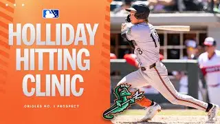 Jackson Holliday connects for a two-run double | MiLB Highlights
