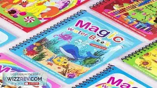 1 Book+1 Pen Reusable Coloring Book Water Painting Book Sensory Early Education