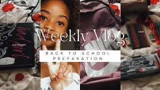BACK TO SCHOOL PREP VLOG. || (Stationary , hair etc.) || South African YouTuber || #backtoschool