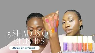15 Shades Of Made By Mitchell Blushes // Swatches