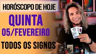HORÓSCOPO DE HOJE /QUINTA - 05/02/26 - Previsão para Todos os Signos [AMOR, TRABALHO E DINHEIRO]