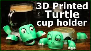 Cuteness Alert! Check Out This 3D-Printed Turtle Cup Holder!