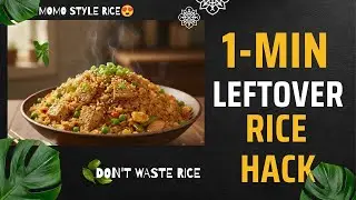 &ldquo;Leftover rice? Don&rsquo;t waste it! Make this 1-minute fried rice 🍚&rdquo;