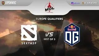 OG vs SexyAsF Game 2 (BO3) | MDL Disneyland Paris Major EU Qualifiers