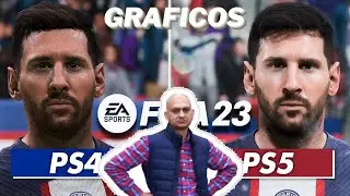 FIFA 23 PS4 VS FIFA 23 PS5 - COMPARACI&Oacute;N GR&Aacute;FICA Y GAMEPLAY - V&Iacute;DEO REACCI&Oacute;N