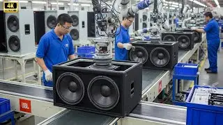 Inside the JBL factory: manufacturing process of the JBL MRX525 speakers (Price: $1,100 - $1,250)