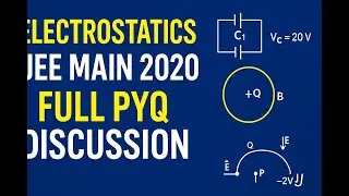 ⚡ ⚛️ Electrostatics JEE Main 2020 | Full PYQ  | Charge, Capacitor & Fields Explained! ⚡ #jee #neet