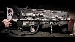 Make tiger stripe great again | rifle painting | painting time lapse | pnw redacted camo