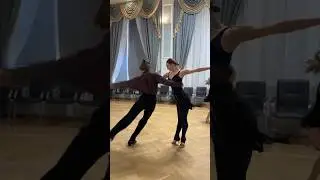 Alexander Sitnikov & Polina Yatsenko Practice in Lokomotiv dance club #dance #ballroomdance #youtube
