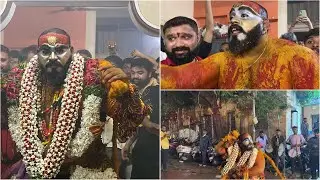 Chandu Pailwan Potharaju Entry | Secunderabad Bonalu 2024 | Kalasiguda Chintu Thotella #bonalu2024