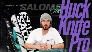 Premium Construction for Stability & Snap - True Twin Snowboard | 2026 Salomon Huck Knife Pro