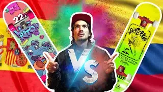 skate COLOMBIANO vs ESPA&Ntilde;OL 🇨🇴/🇪🇸 Tabla demasiado pesada!!