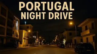 MAGICAL Night Drive Through Portugal's BeautifulStreets with ChristmasLights #travel #roadtrip #fyp 