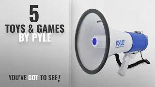 Top 10 Pyle Toys & Games [2018]: Pyle Megaphone Speaker PA Bullhorn with Built-in Siren - 50 Watts