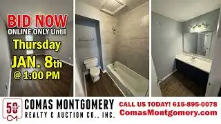 Online Auction: Remodeled 2 Bedroom Nashville Condo | 320 Welch Rd, F1 | Ends Jan 8th, 2026